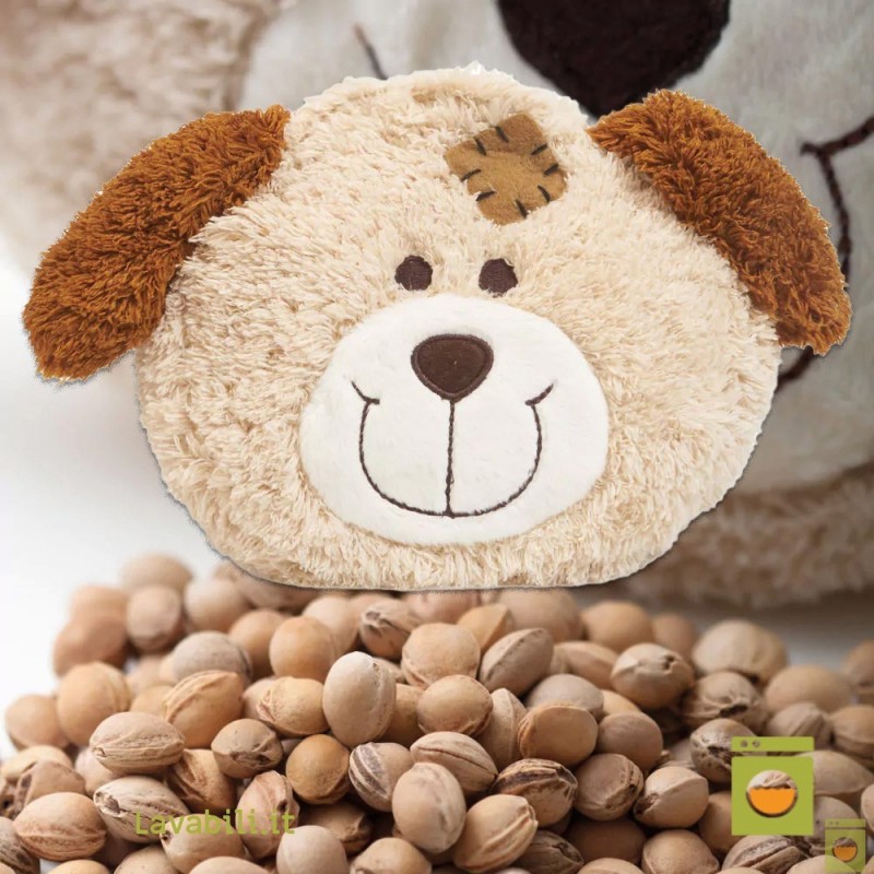 cuscino termico peluche con noccioli di ciliegio